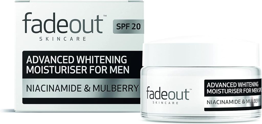 Fade Out Advance Skin Withening Moisturizing Cream For Men Spf20 Niacinamide