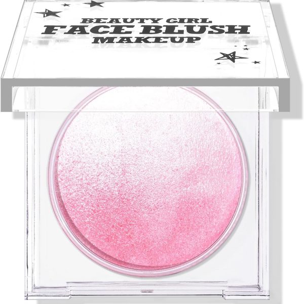 KYDA Pink Baked Powder Blush Pink Glow Baked Powder for