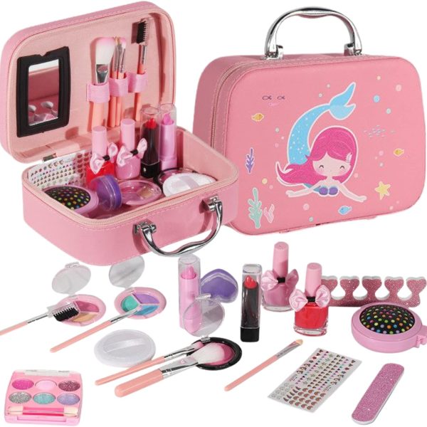 Kids Makeup Kit for Girl Real Washable Makeup Kit for