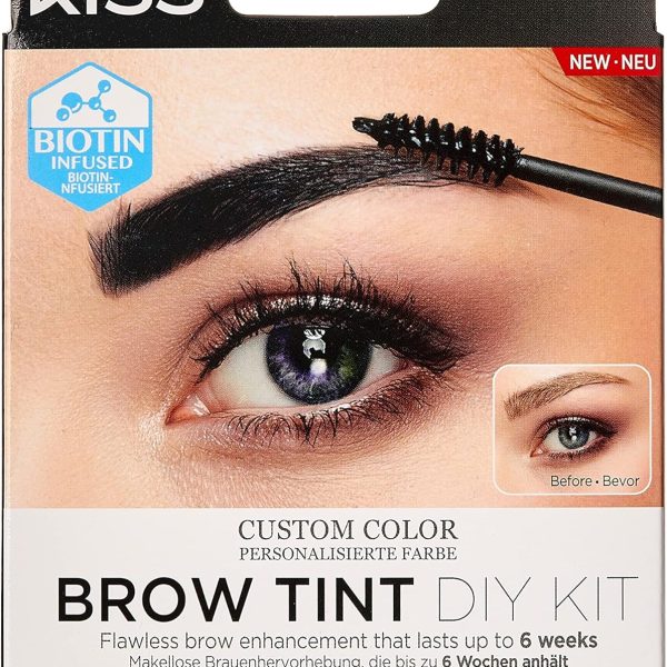 Kiss Brow Tint Diy Kit Black Kebt02C