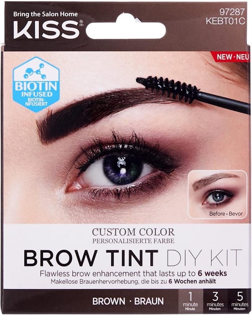 Kiss Brow Tint Diy Kit Brown Kebt01C 731509972870