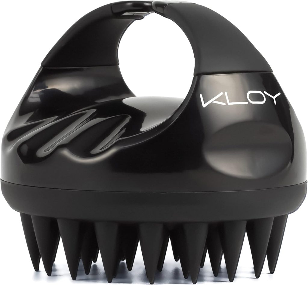 Kloy Hair Scalp Massager Shampoo Brush With Soft Silicone Bristles