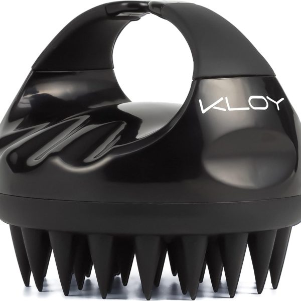 Kloy Hair Scalp Massager Shampoo Brush With Soft Silicone Bristles