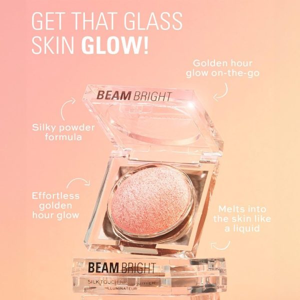 Makeup Revolution Beam Bright Highlighter All Over Face Glow Powder To Liquid Formula 5 Different Shades Rose Lustre