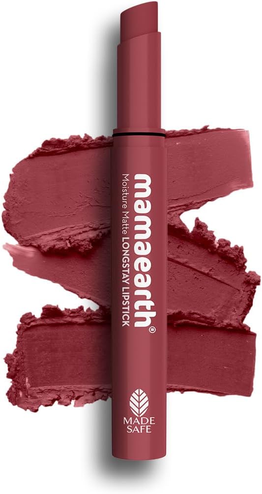 Mamaearth Moisture Matte Longstay Lipstick with Avocado Oil Vitamin