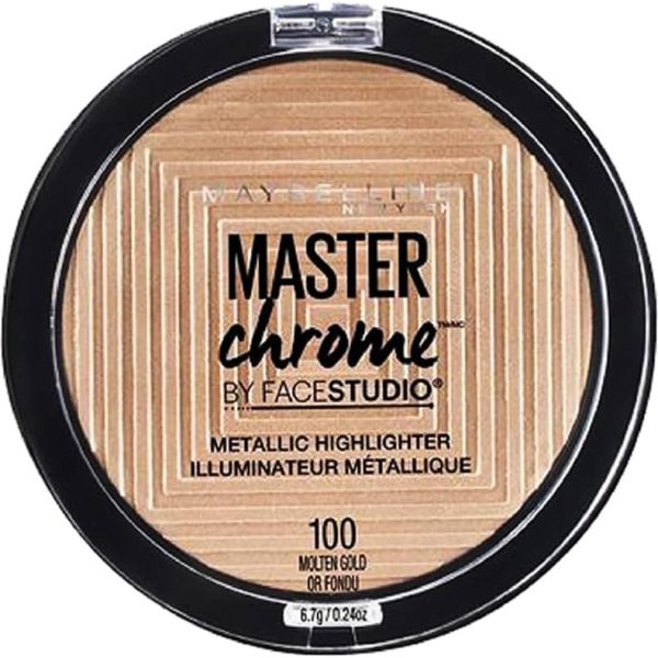 Maybelline Master Chrome Metallic Highlighter Powder Molten Gold 1 Count