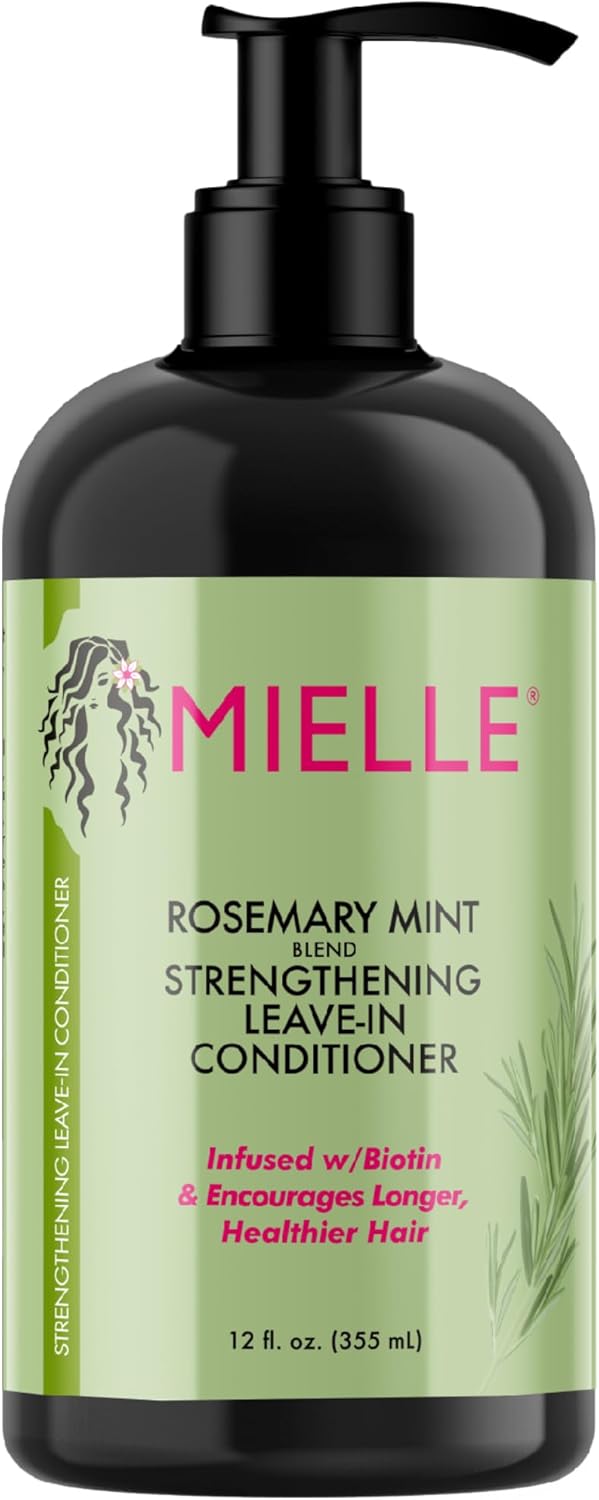 Mielle Organics Rosemary Mint Strengthening Leave In Conditioner Supports Hair Strength