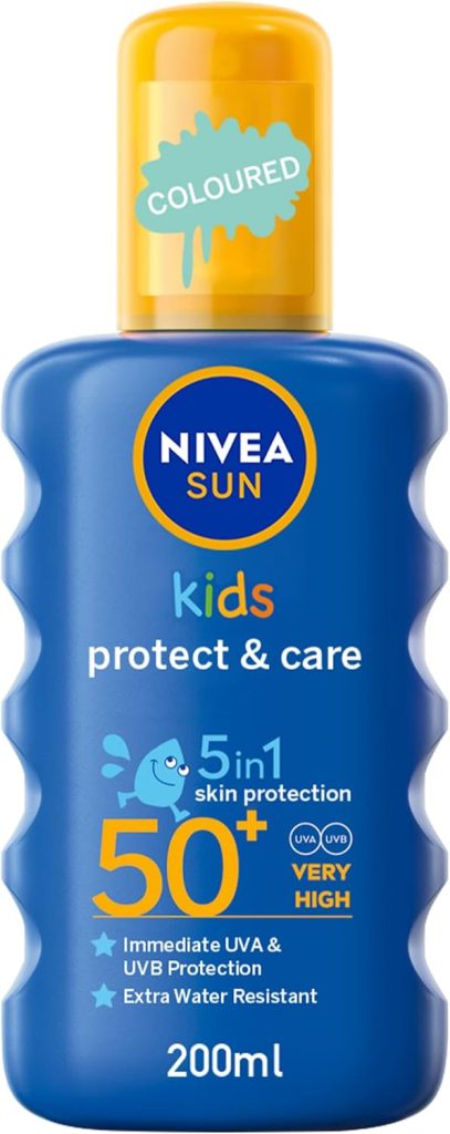 NIVEA SUN Kids Sunscreen Spray Protect Care SPF 50