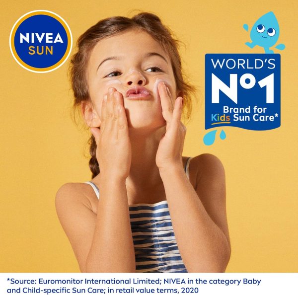 NIVEA SUN Kids Sunscreen Spray Protect Care SPF 50 5in1 Skin Protection Very High and Immediate UVA UVB Protection Extra Water Resistant 200ml