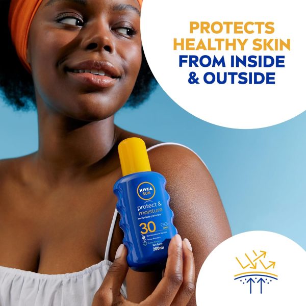 NIVEA SUN Spray UVA UVB Protection Protect Moisture SPF 30 200ml