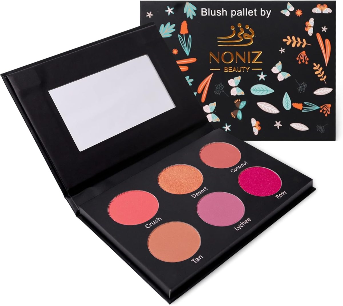 NONIZ 6 Color Powder Blush Palette All In One