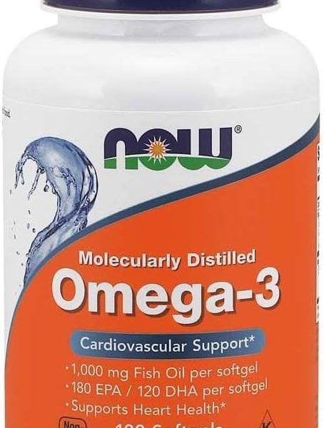 Now Foods Omega 3 1000Mg Softgels 100S