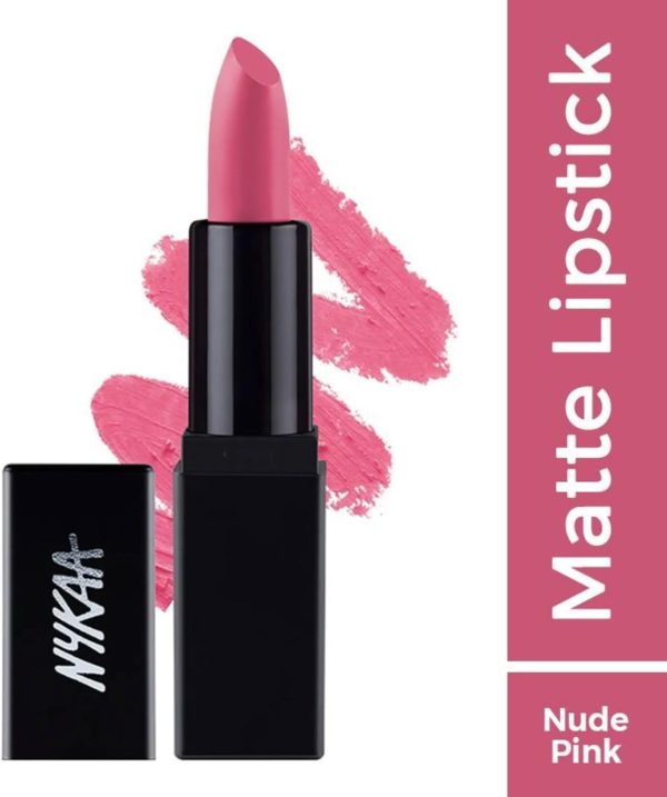 Nykaa So Matte Mini Lipstick Super matte finish lipstick with jojoba oil fortified formula long wearing weightless Bare Minimum 47 M