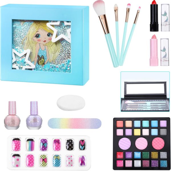 Oxsaytee Kids Makeup Kit for GirlChildrens Cosmetic Set for Princess