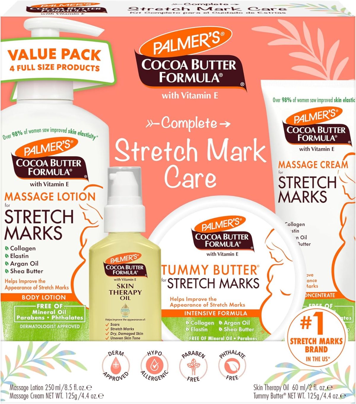 Palmers Cocoa Butter Formula Pregnancy Skin Care Kit for Stretch