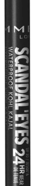 Rimmel London Scandaleyes Waterproof Kohl Kajal Pencil Eyeliner 01 Black