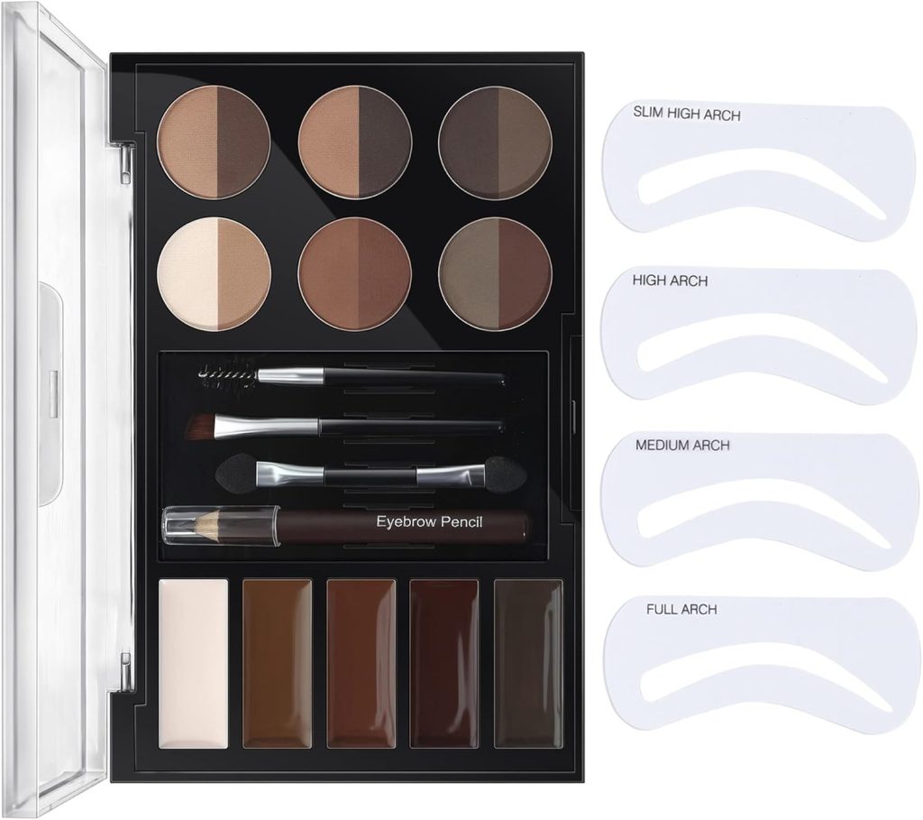 SYOSI Eye Brow Kit 25 Piece Eyebrow Makeup Palette Set