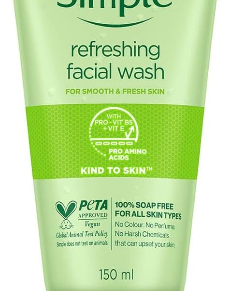 Simple Refreshing Facial Wash Make Up Remover With Pro Vitamin B5 Vegan