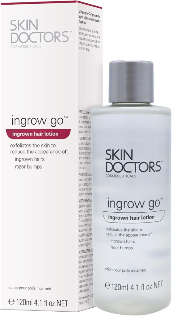 Skin Doctors Ingrow Go lotion Ingrown Hair treatment razor bumps