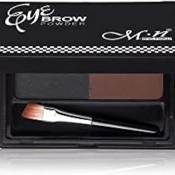 TUZ MN eyebrow powder with brush black color BROWN COLOR