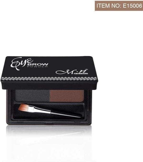 TUZ MN eyebrow powder with brush black color BROWN COLOR gift for women