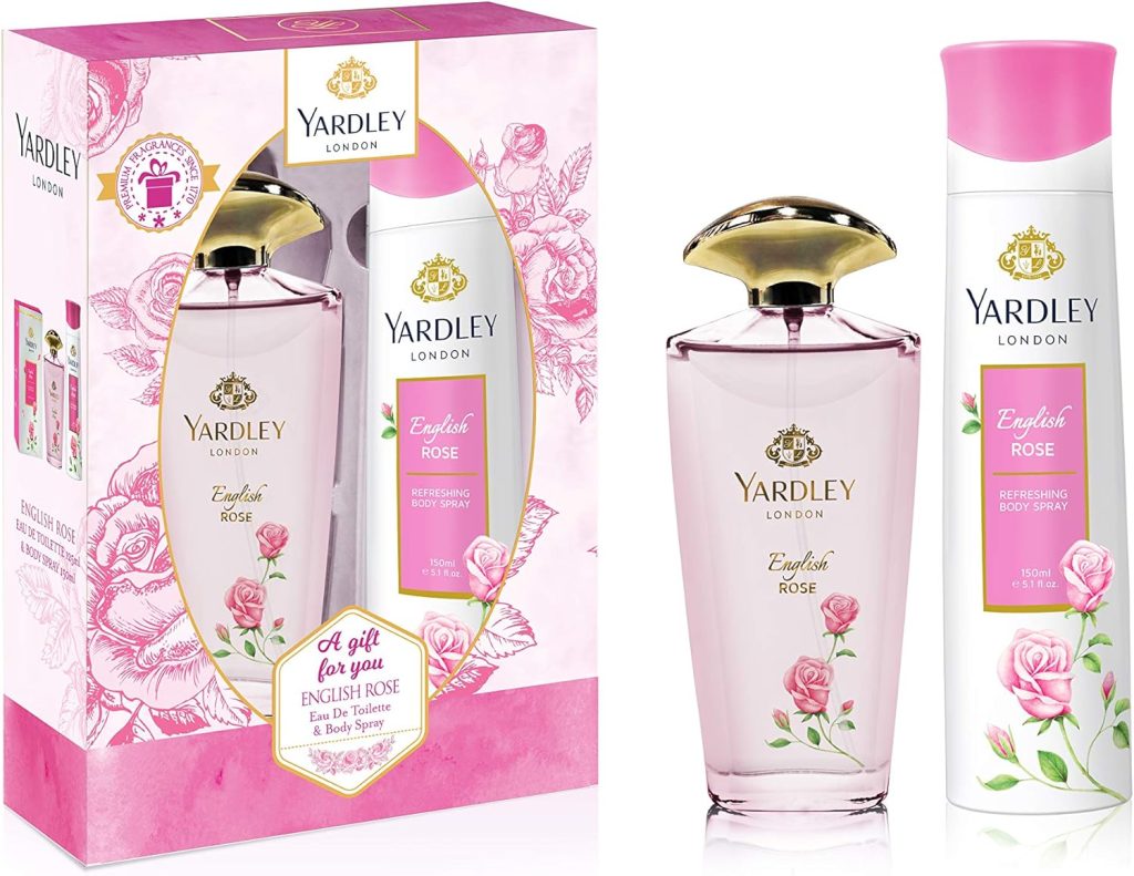 Yardley London English Rose Perfumed Gift Set For Women Eau