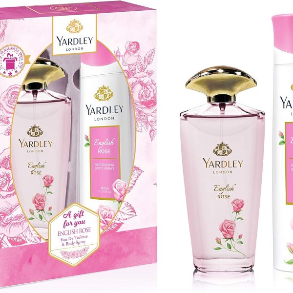 Yardley London English Rose Perfumed Gift Set For Women Eau