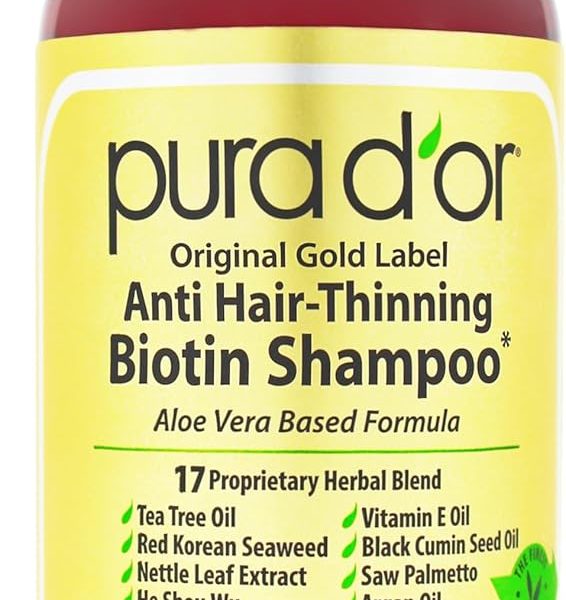 pura dor Original Gold Label Anti Thinning Shampoo Clinically Tested Infused