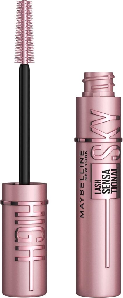 Maybelline New York Sky High Washable Mascara Makeup, Volumizing, Lengthening, Defining, Curling, Multiplying, Buildable Formula, Very Black, 1 Count