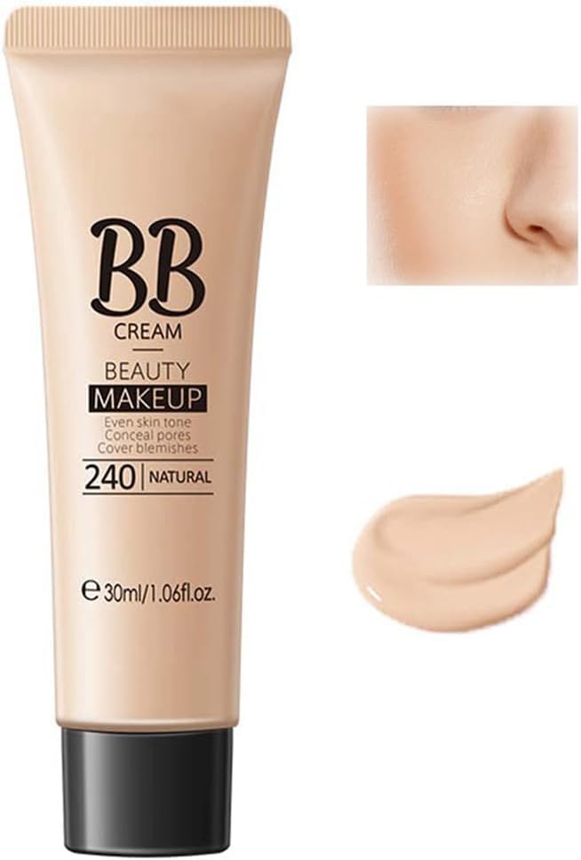 Azonee Hydrating BB Cream, Classic Perfecting All-in-1 BB Cream, Full-Coverage Foundation & Concealer, Color Correcting Cream, Naturally Brighten Skin Tone, Evens Skin Tone for All Skin Types