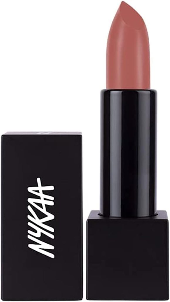 Nykaa So Matte! Lipstick (Irish Coffee-18M) - Nude - Super matte finish lipstick with jojoba oil fortified formula, long-wearing & weightless (4.2gm)