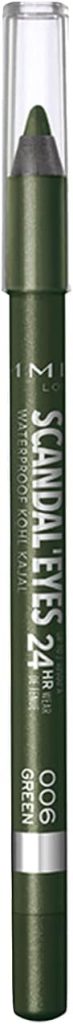 Rimmel London, Scandaleyes Waterproof Kohl Kajal Liner - A dark green shade with shimmer - 06 green, 1.3 g (0.04 oz)