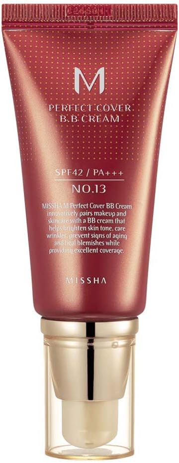 Missha M Perfect Cover BB Cream SPF 42 PA, 13 Bright Beige