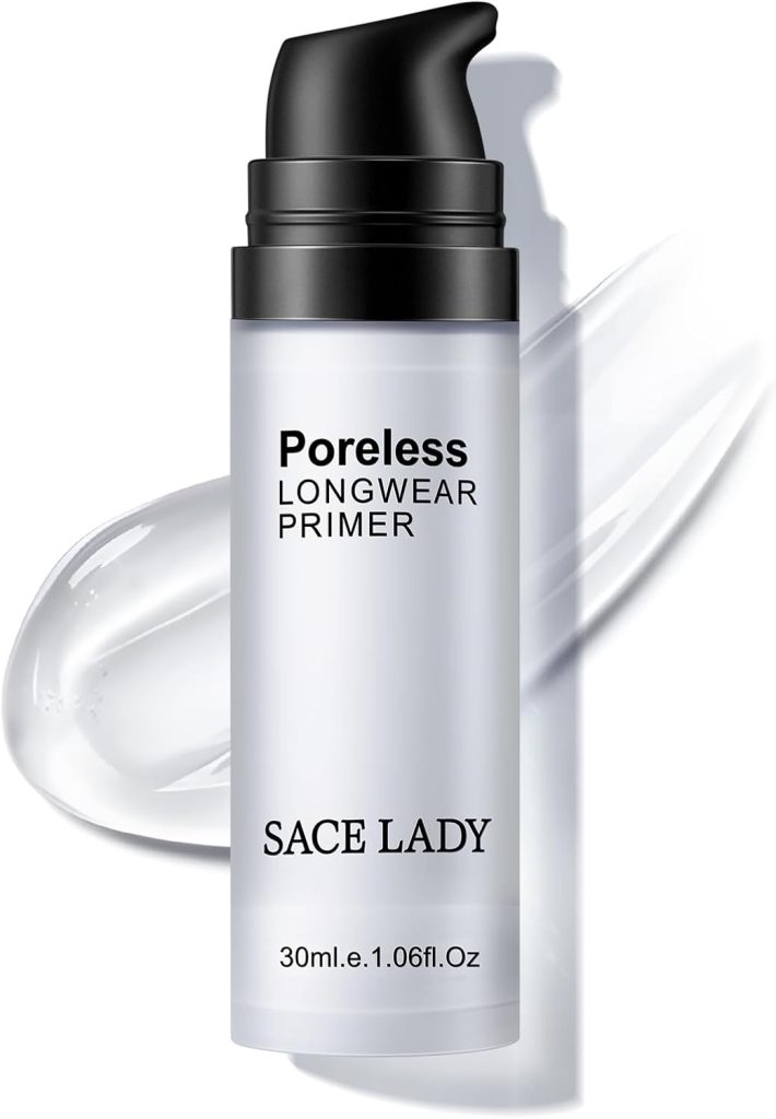 SACE LADY Red & Black Minimise Invisible Pore Foundation Primer Oil- control and Smooth Primer Gel ,Makeup Lasting -long (Size: 30 ml, Colour: Transparent)