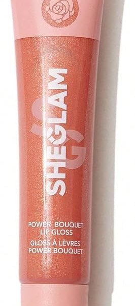 SHEGLAM- Power Bouquet Lip Gloss - Shiny Tinted Moisturizing Lip Gloss Plumping Non-Sticky Lip Oil Repairing Cherry Blossom Extract Lip Care (PINK SLIP)