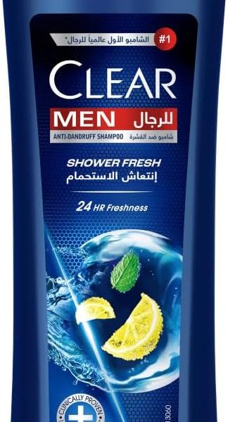 CLEAR Shampoo for men, anti dandruff shampoo, Shower Fresh, 24 hr freshness, 200ml