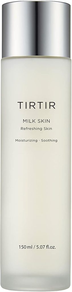 TIRTIR Milk Skin Toner_Refreshing Glowing Facial Toner for a Smooth Porcelain Skin Care, Witch-Hazel, Rice Extract, Face Moisturizer, Facial Toner for Dry Skin Types (5.07 Fl Oz (150ml))