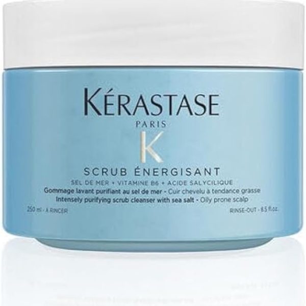 Kerastase Fusio-Scrub Scrub Energisant Intensely Purifying Scrub Cleanser with Sea Salt (Oily Prone Scalp) 500ml/16.9oz