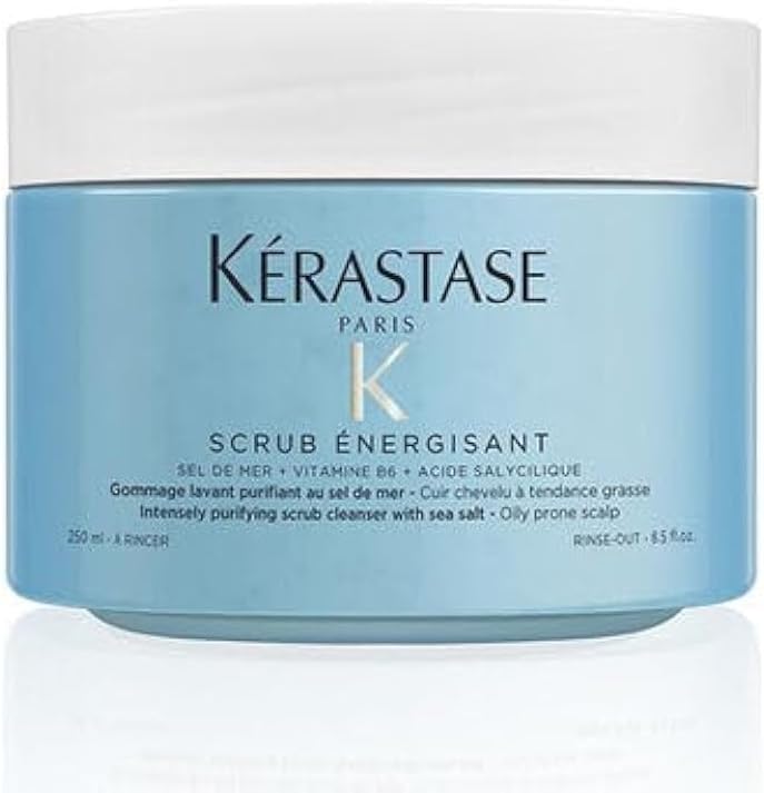 Kerastase Fusio-Scrub Scrub Energisant Intensely Purifying Scrub Cleanser with Sea Salt (Oily Prone Scalp) 500ml/16.9oz