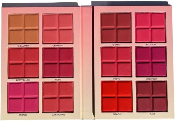 Daroge Makeup Powder Blush Palette - Lightweight, Versatile, Luxurious, Super Matte, Easy To Use On The Go, Blends Effortlessly 72g/2.54oz