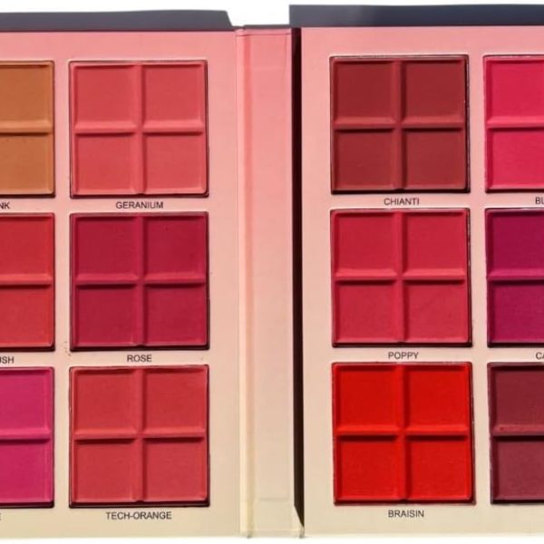 Daroge Makeup Powder Blush Palette - Lightweight, Versatile, Luxurious, Super Matte, Easy To Use On The Go, Blends Effortlessly 72g/2.54oz