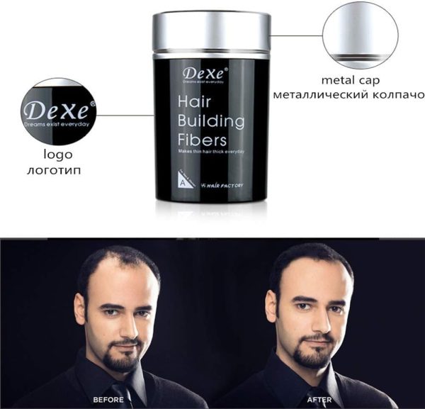 Dexe Hair Building Fibers Black