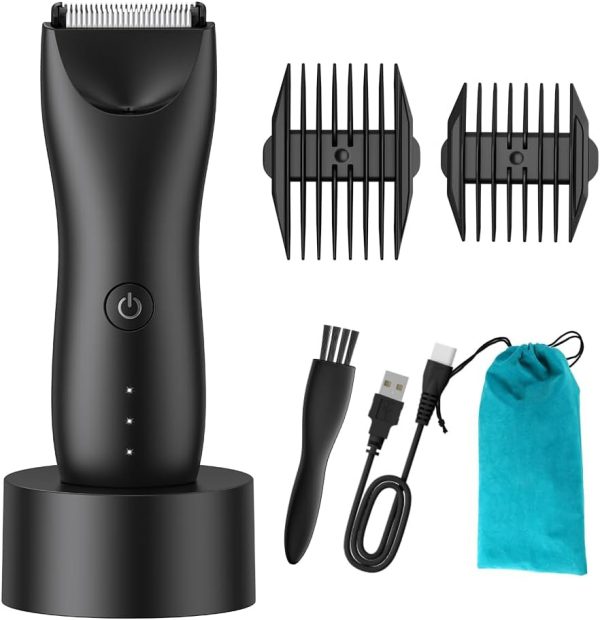 ENSSU Professional LED Spotlight Body Hair Trimmer - Electric Clippers for Men and Women - Beard, Body & Face Grooming - Barber-Quality Cutter - Waterproof, Low Noise - Wet & Dry Use