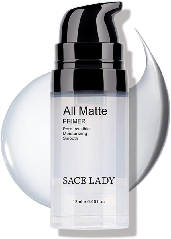 SACE LADY Invisible Pore Foundation Primer All Matte Face Primer, Oil- control and Smooth Face Primer Gel 12ml/0.4Fl Oz