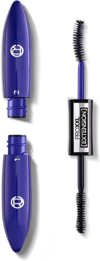 L’Oréal Paris Mascara, Salon Lashes, Extension Effect, Long-lasting, No Clumping or Smudging, Pro XXL Extension, Black