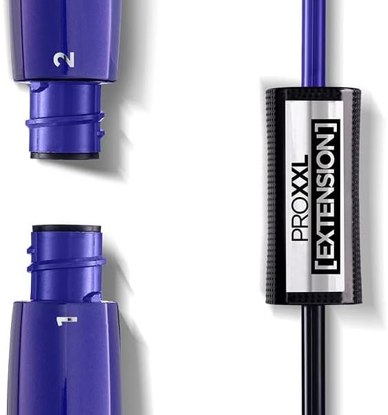 L’Oréal Paris Mascara, Salon Lashes, Extension Effect, Long-lasting, No Clumping or Smudging, Pro XXL Extension, Black