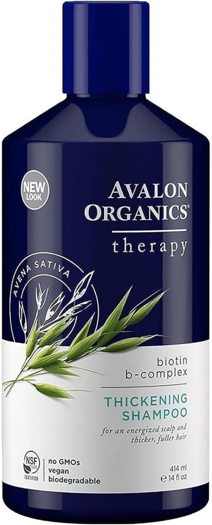 Avalon Organics Therapy Thickening Shampoo, Biotin B-Complex, 14 Oz