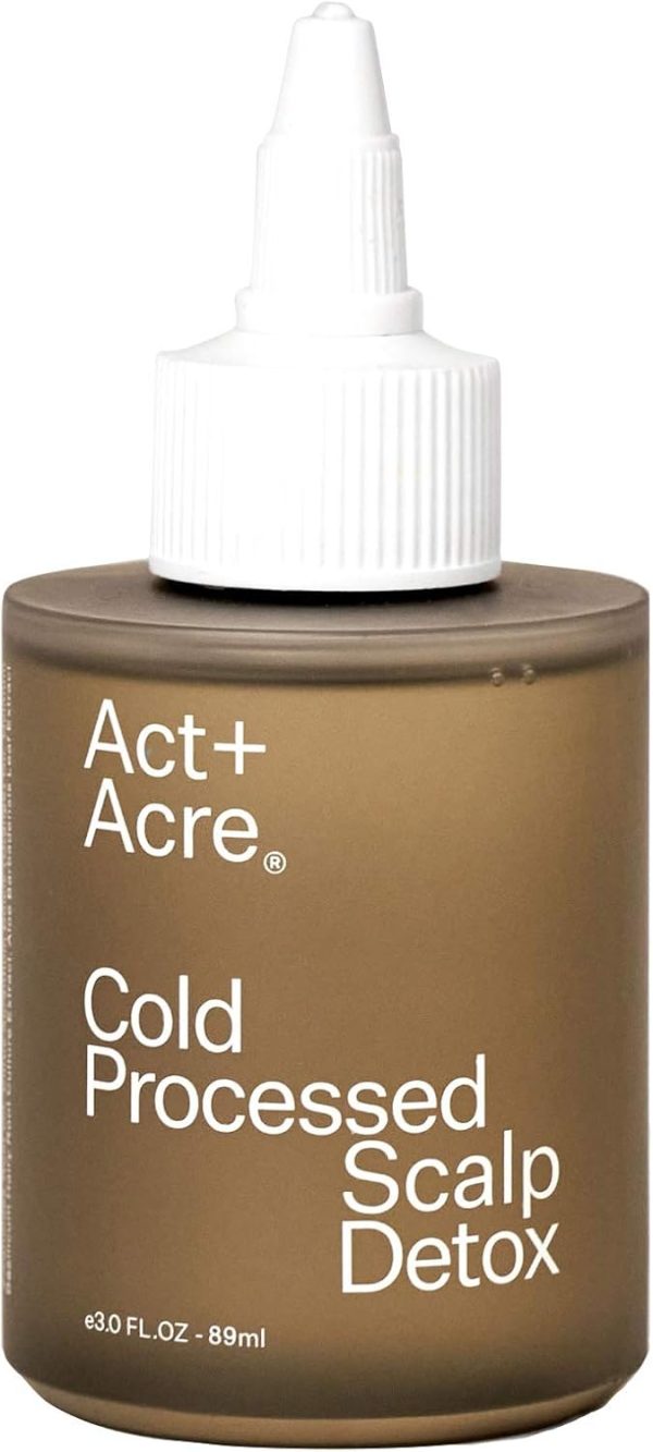 ACT+ ACRE Cold Processed Scalp Detox removes product build-up and delivers nutrients to the hair follicle. 3.4 FL oz