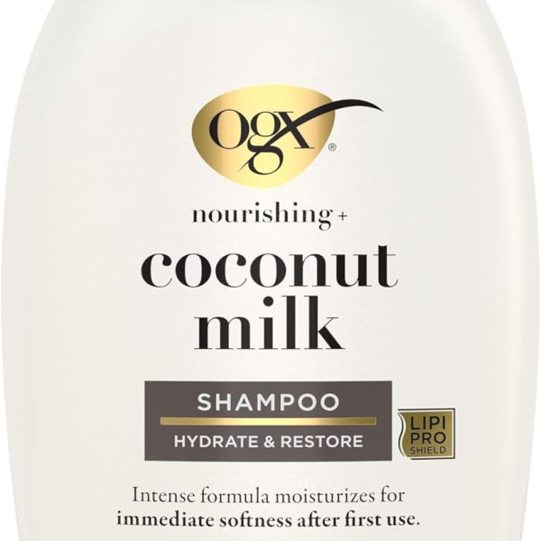 OGX, Shampoo, Nourishing+ Coconut Milk, New Gentle And Ph Balanced Formula, 385ml