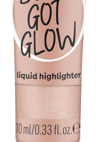 essence Baby GOT Glow Liquid Highlighter, No. 10, Gold, Defining, Express Result, Easy to Remove, Glossy, Vegan, Oil-Free, Paraben-Free, No Microplastic Particles, Pack of 10 ml